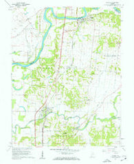 Patoka Indiana Historical topographic map, 1:24000 scale, 7.5 X 7.5 Minute, Year 1959