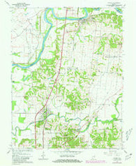 Patoka Indiana Historical topographic map, 1:24000 scale, 7.5 X 7.5 Minute, Year 1959
