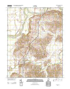Patoka Indiana Historical topographic map, 1:24000 scale, 7.5 X 7.5 Minute, Year 2013