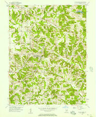Patricksburg Indiana Historical topographic map, 1:24000 scale, 7.5 X 7.5 Minute, Year 1956