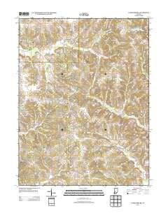 Patricksburg Indiana Historical topographic map, 1:24000 scale, 7.5 X 7.5 Minute, Year 2013