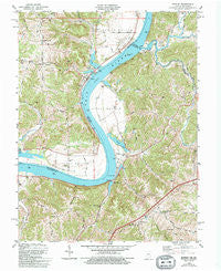 Patriot Indiana Historical topographic map, 1:24000 scale, 7.5 X 7.5 Minute, Year 1981
