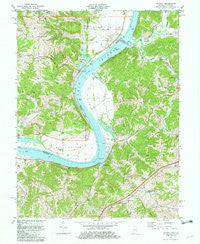 Patriot Indiana Historical topographic map, 1:24000 scale, 7.5 X 7.5 Minute, Year 1981