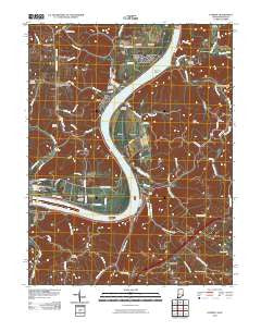 Patriot Indiana Historical topographic map, 1:24000 scale, 7.5 X 7.5 Minute, Year 2010