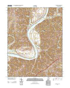 Patriot Indiana Historical topographic map, 1:24000 scale, 7.5 X 7.5 Minute, Year 2013