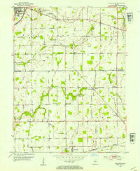 Pendleton Indiana Historical topographic map, 1:24000 scale, 7.5 X 7.5 Minute, Year 1953
