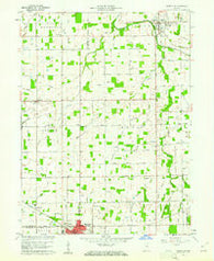 Pennville Indiana Historical topographic map, 1:24000 scale, 7.5 X 7.5 Minute, Year 1960
