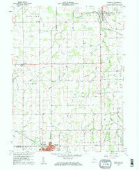 Pennville Indiana Historical topographic map, 1:24000 scale, 7.5 X 7.5 Minute, Year 1960