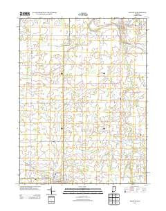 Pennville Indiana Historical topographic map, 1:24000 scale, 7.5 X 7.5 Minute, Year 2013