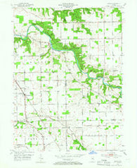 Peoria Indiana Historical topographic map, 1:24000 scale, 7.5 X 7.5 Minute, Year 1953