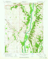 Perrysville Indiana Historical topographic map, 1:24000 scale, 7.5 X 7.5 Minute, Year 1964