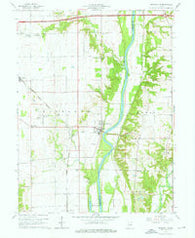 Perrysville Indiana Historical topographic map, 1:24000 scale, 7.5 X 7.5 Minute, Year 1964