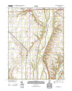 Perrysville Indiana Historical topographic map, 1:24000 scale, 7.5 X 7.5 Minute, Year 2013