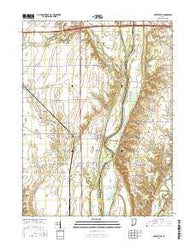 Perrysville Indiana Current topographic map, 1:24000 scale, 7.5 X 7.5 Minute, Year 2016