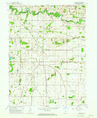 Pershing Indiana Historical topographic map, 1:24000 scale, 7.5 X 7.5 Minute, Year 1962