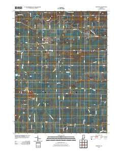 Pershing Indiana Historical topographic map, 1:24000 scale, 7.5 X 7.5 Minute, Year 2010