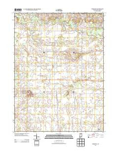 Pershing Indiana Historical topographic map, 1:24000 scale, 7.5 X 7.5 Minute, Year 2013