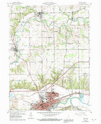 Peru Indiana Historical topographic map, 1:24000 scale, 7.5 X 7.5 Minute, Year 1960