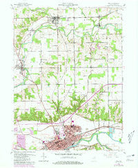Peru Indiana Historical topographic map, 1:24000 scale, 7.5 X 7.5 Minute, Year 1960