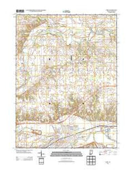 Peru Indiana Historical topographic map, 1:24000 scale, 7.5 X 7.5 Minute, Year 2013