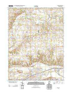 Peru Indiana Historical topographic map, 1:24000 scale, 7.5 X 7.5 Minute, Year 2013