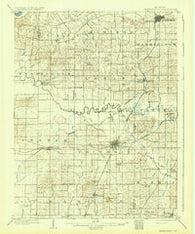 Petersburg Indiana Historical topographic map, 1:62500 scale, 15 X 15 Minute, Year 1903