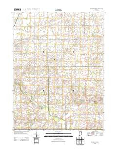 Petroleum Indiana Historical topographic map, 1:24000 scale, 7.5 X 7.5 Minute, Year 2013