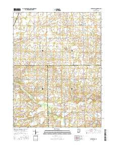 Petroleum Indiana Current topographic map, 1:24000 scale, 7.5 X 7.5 Minute, Year 2016
