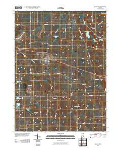 Pierceton Indiana Historical topographic map, 1:24000 scale, 7.5 X 7.5 Minute, Year 2010