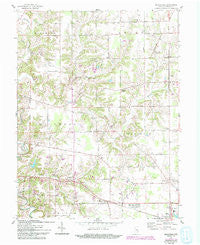 Pierceville Indiana Historical topographic map, 1:24000 scale, 7.5 X 7.5 Minute, Year 1961