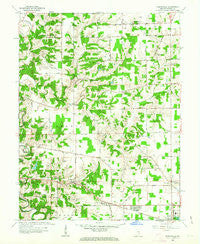 Pierceville Indiana Historical topographic map, 1:24000 scale, 7.5 X 7.5 Minute, Year 1961