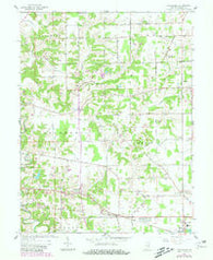 Pierceville Indiana Historical topographic map, 1:24000 scale, 7.5 X 7.5 Minute, Year 1961