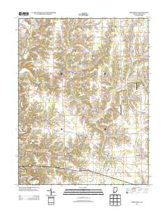 Pierceville Indiana Historical topographic map, 1:24000 scale, 7.5 X 7.5 Minute, Year 2013