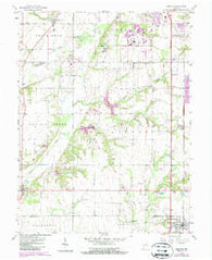 Pimento Indiana Historical topographic map, 1:24000 scale, 7.5 X 7.5 Minute, Year 1958