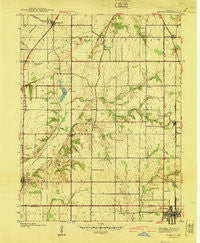 Pimento Indiana Historical topographic map, 1:24000 scale, 7.5 X 7.5 Minute, Year 1940
