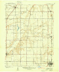 Pimento Indiana Historical topographic map, 1:24000 scale, 7.5 X 7.5 Minute, Year 1940
