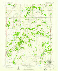 Pimento Indiana Historical topographic map, 1:24000 scale, 7.5 X 7.5 Minute, Year 1958