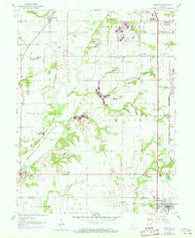 Pimento Indiana Historical topographic map, 1:24000 scale, 7.5 X 7.5 Minute, Year 1958