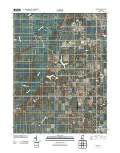 Pimento Indiana Historical topographic map, 1:24000 scale, 7.5 X 7.5 Minute, Year 2011