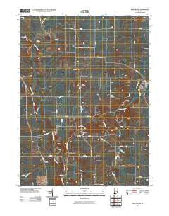 Pine Village Indiana Historical topographic map, 1:24000 scale, 7.5 X 7.5 Minute, Year 2010