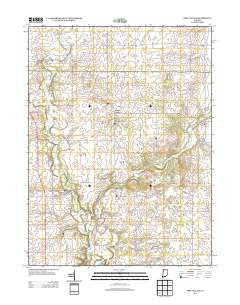 Pine Village Indiana Historical topographic map, 1:24000 scale, 7.5 X 7.5 Minute, Year 2013
