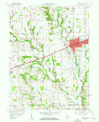 Plainfield Indiana Historical topographic map, 1:24000 scale, 7.5 X 7.5 Minute, Year 1959