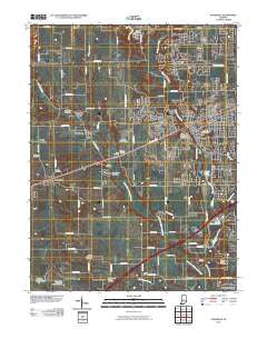 Plainfield Indiana Historical topographic map, 1:24000 scale, 7.5 X 7.5 Minute, Year 2010