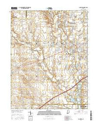 Plainfield Indiana Current topographic map, 1:24000 scale, 7.5 X 7.5 Minute, Year 2016