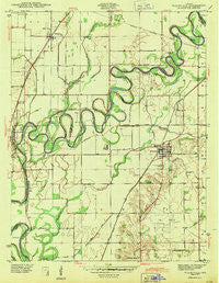 Plainville Indiana Historical topographic map, 1:24000 scale, 7.5 X 7.5 Minute, Year 1943