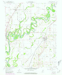 Plainville Indiana Historical topographic map, 1:24000 scale, 7.5 X 7.5 Minute, Year 1957