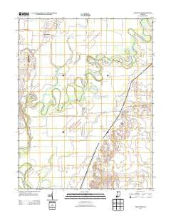 Plainville Indiana Historical topographic map, 1:24000 scale, 7.5 X 7.5 Minute, Year 2013
