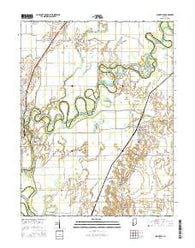 Plainville Indiana Current topographic map, 1:24000 scale, 7.5 X 7.5 Minute, Year 2016