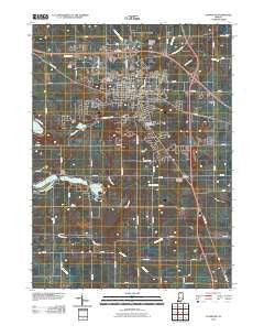 Plymouth Indiana Historical topographic map, 1:24000 scale, 7.5 X 7.5 Minute, Year 2010