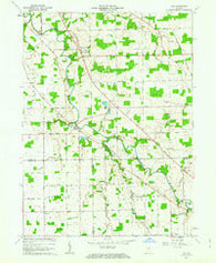 Poe Indiana Historical topographic map, 1:24000 scale, 7.5 X 7.5 Minute, Year 1962
